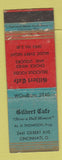 Matchbook Cover - Gilbert Cafe Cincinnati OH WORN