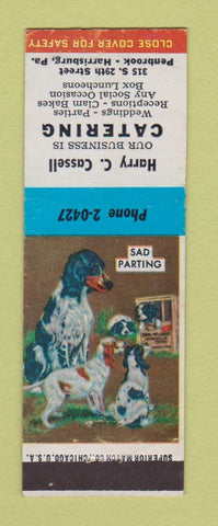 Matchbook Cover - Harry Cassell Catering Penbrook Harrisburg PA