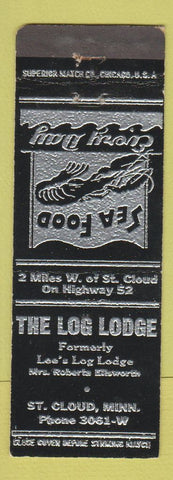 Matchbook Cover - The Log Lodge St Cloud MN