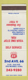Matchbook Cover - Phillips 66 oil gas Des Moines IA