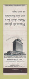Matchbook Cover - Battery Park Hotel Asheville NC WEAR