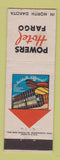 Matchbook Cover - Powers Hotel Fargo ND