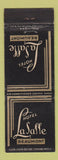 Matchbook Cover - Hotel LaSalle Beaumont TX