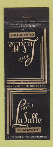 Matchbook Cover - Hotel LaSalle Beaumont TX