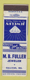 Matchbook Cover - MB Fuller Jeweler Sullivan MO