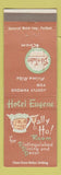 Matchbook Cover - Hotel Eugene Tally HO Room Eugene OR
