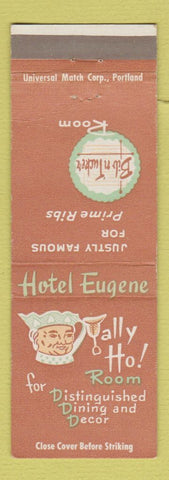 Matchbook Cover - Hotel Eugene Tally HO Room Eugene OR