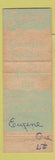 Matchbook Cover - Hotel Eugene Tally HO Room Eugene OR