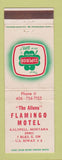 Matchbook Cover - Flamingo Motel Superior Motels Kalispell MT