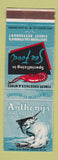Matchbook Cover - Anthony's Fish Grotto San Diego La Jolla La Mesa CA