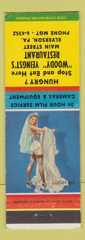 Matchbook Cover - Woody Yeingst's Restaurant Elverson PA pinup