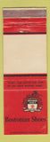 Matchbook Cover - Bostonian Men's Shoes WEAR