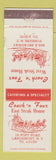 Matchbook Cover - Coach n Four East Steak House Yonkers Larchmont NY WEAR