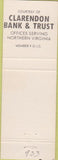 Matchbook Cover - Arlington Hospital Gift Shop VA turquoise