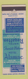 Matchbook Cover - Hotel Alamac Chicago IL