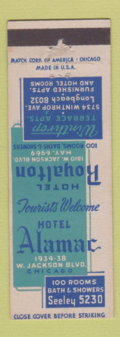 Matchbook Cover - Hotel Alamac Chicago IL
