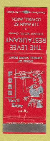 Matchbook Cover - Levee Restaurant Lowell MI