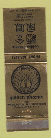 Matchbook Cover - Golden Phoenix Chinese Restaurant San Francisco?