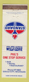 Matchbook Cover - Standard oil gas Phil's Gould City MI