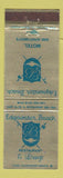 Matchbook Cover - Edgewater Beach Restaurant  Motel WEAR