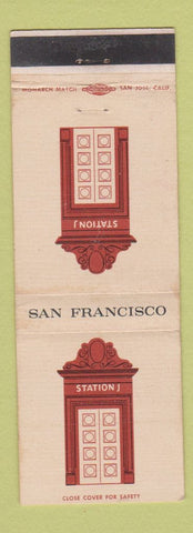 Matchbook Cover - Station J San Francisco CA WEAR
