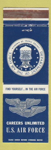 Matchbook Cover - US Air Force Recruiting Bay City MI
