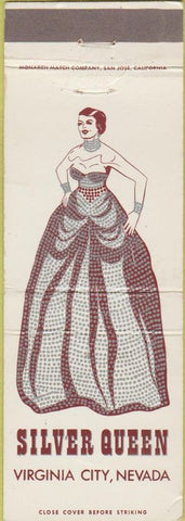 Matchbook Cover - Silver Queen Virginia City NV girlie