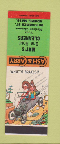 Matchbook Cover - Mat's Cleaners Adams MA hillbilly
