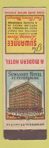 Matchbook Cover - Suwanee Hotel St Petersburg FL