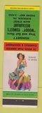 Matchbook Cover - Woody Yeingst's Restaurant Elverson PA pinup