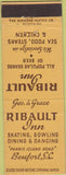 Matchbook Cover - Ribault Inn Beufort SC