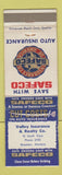 Matchbook Cover - Valley Insurance Safeco Bozeman MT