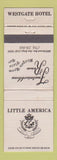 Matchbook Cover - Little America Westgate Hotel San Diego CA