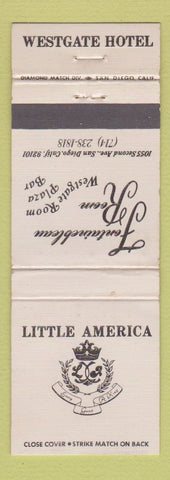 Matchbook Cover - Little America Westgate Hotel San Diego CA