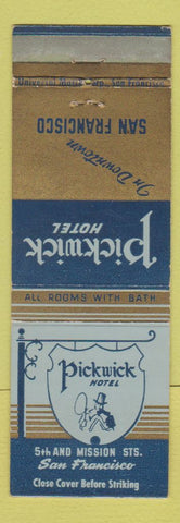 Matchbook Cover - Hotel Pickwick San Francisco CA