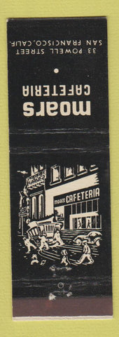 Matchbook Cover - Moars Cafeteria San Francisco CA