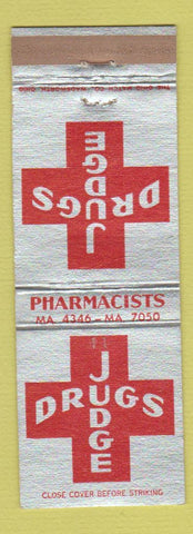 Matchbook Cover - Judge Drugs Minneapolis MN