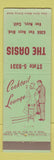 Matchbook Cover - The Oasis Van Nuys CA