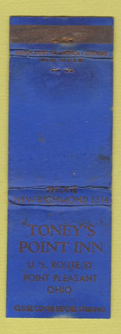 Matchbook Cover - Toney's Point Inn Point Pleasant OH WEAR