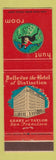 Matchbook Cover - Bellevue Hotel San Francisco CA Hunt Room
