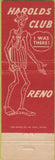 Matchbook Cover - Harolds Club Reno NV casino
