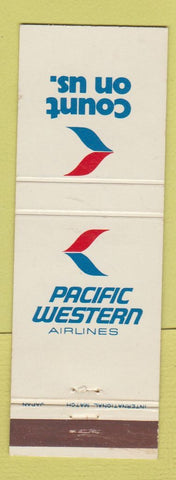 Matchbook Cover - Pacific Western Airlines