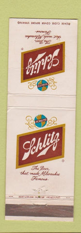 Matchbook Cover - Schlitz Beer Milwaukee WI WEAR