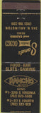 Matchbook Cover - Sands Motor Inn Casino Reno NV