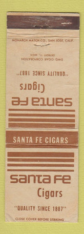 Matchbook Cover - Santa Fe Cigars Detroit MI WEAR