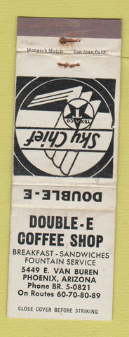 Matchbook Cover - Texaco oil gas Double E Coffee Shop Phoenix AZ WEAR