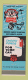 Matchbook Cover - Phillips 66 oil gas Braniff Airlines