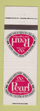 Matchbook Cover - Pearl Lager Beer