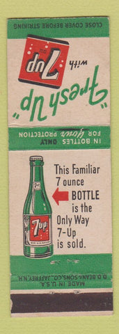 Matchbook Cover - 7Up Soda DD Bean