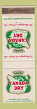 Matchbook Cover - Canada Dry Ginger Ale Canada WEAR